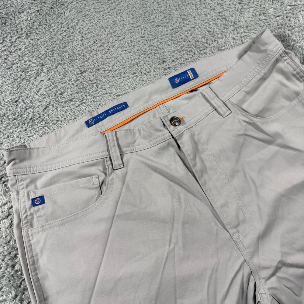 Stitch Britches Heston 5 Pocket Pants Mens 38x32 Performance Golf Technical